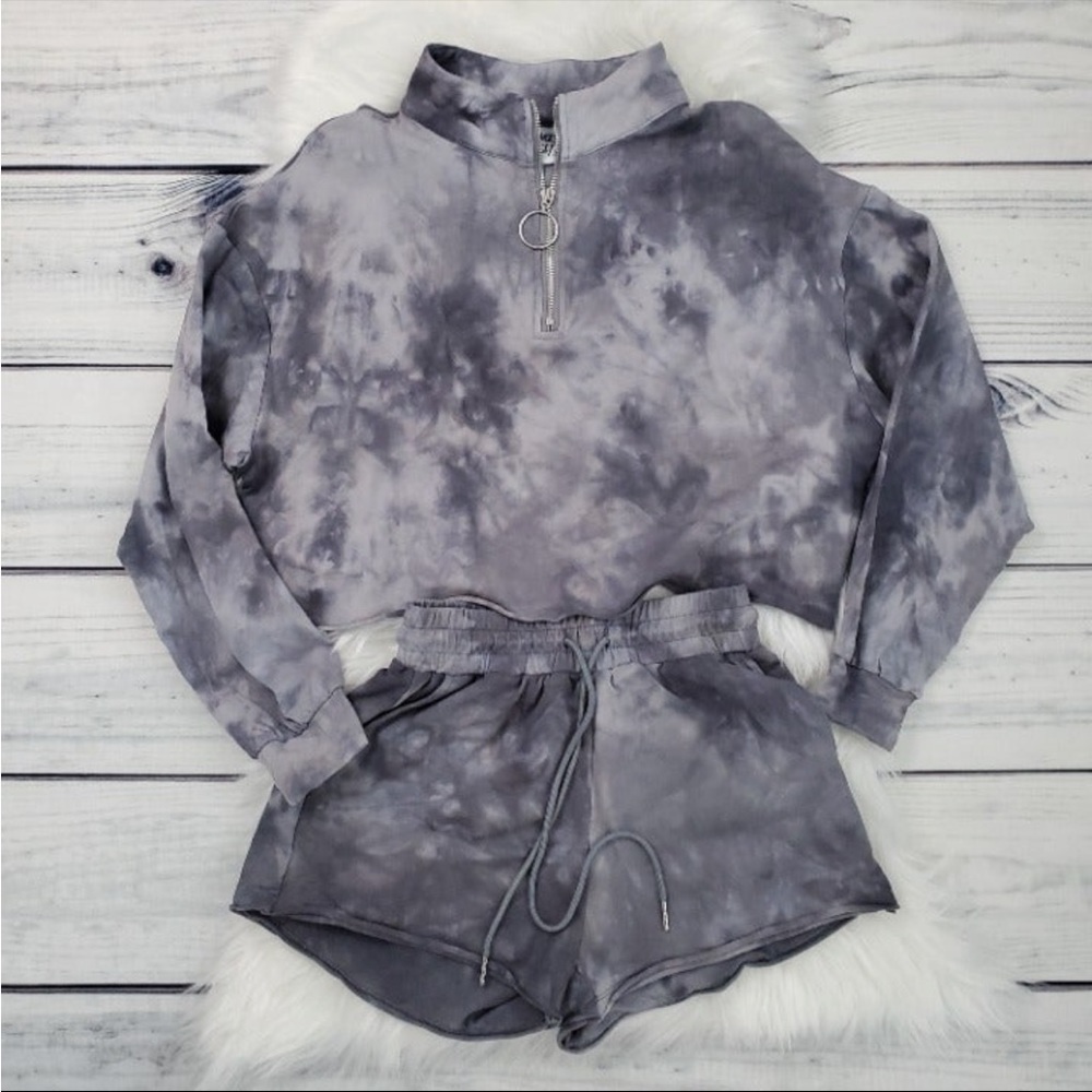 Princess Polly Cropped Sweater and Shorts Lounge Set
